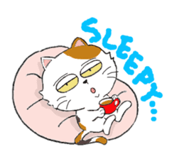 Talkative cat sticker (English version) sticker #8835515