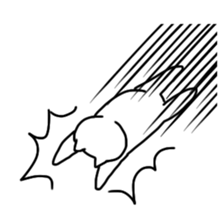 The cat is very active. sticker #8835683