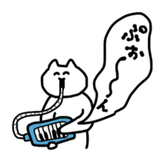 The cat is very active. sticker #8835699