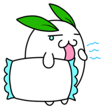 The round, cute snow rabbit sticker #8835932