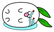 The round, cute snow rabbit sticker #8835943