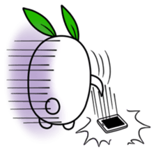 The round, cute snow rabbit sticker #8835948