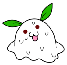 The round, cute snow rabbit sticker #8835953