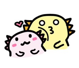 Cute Axolotls sticker #8836116