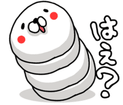 WHITE CATERPILLAR AND SNAIL sticker #8836602