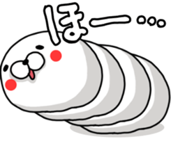WHITE CATERPILLAR AND SNAIL sticker #8836603