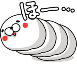 WHITE CATERPILLAR AND SNAIL sticker #8836603