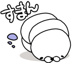 WHITE CATERPILLAR AND SNAIL sticker #8836608