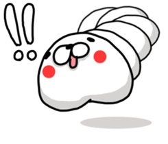 WHITE CATERPILLAR AND SNAIL sticker #8836613