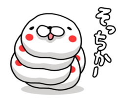 WHITE CATERPILLAR AND SNAIL sticker #8836615