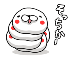 WHITE CATERPILLAR AND SNAIL sticker #8836615