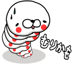 WHITE CATERPILLAR AND SNAIL sticker #8836618