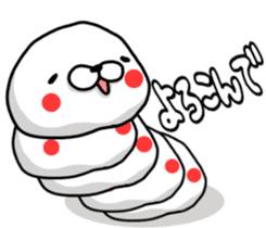 WHITE CATERPILLAR AND SNAIL sticker #8836619