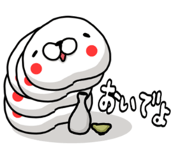 WHITE CATERPILLAR AND SNAIL sticker #8836628
