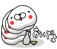 WHITE CATERPILLAR AND SNAIL sticker #8836628