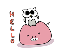 Piggy & Owlly sticker #8836842