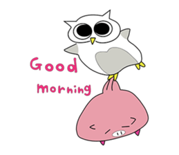 Piggy & Owlly sticker #8836857