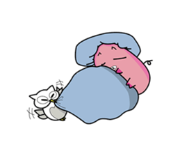 Piggy & Owlly sticker #8836860