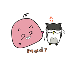 Piggy & Owlly sticker #8836865