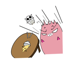 Piggy & Owlly sticker #8836868