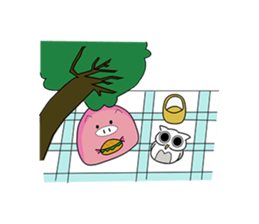 Piggy & Owlly sticker #8836875