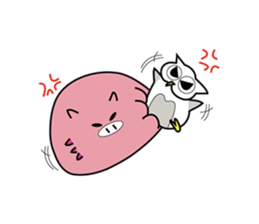 Piggy & Owlly sticker #8836879