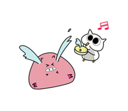 Piggy & Owlly sticker #8836881