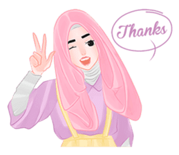 Hijab Outfit of The Day sticker #8837650