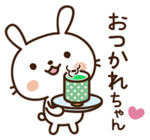 Cute selfish rabbit 4 sticker #8838180