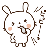 Cute selfish rabbit 4 sticker #8838190