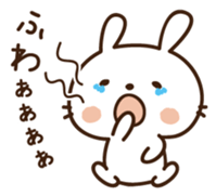 Cute selfish rabbit 4 sticker #8838200