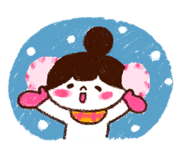 Winter girl, Ringo! sticker #8838331