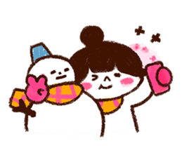 Winter girl, Ringo! sticker #8838353