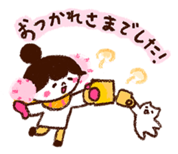 Winter girl, Ringo! sticker #8838356