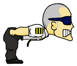 Funny Jet Pilot sticker #8838402