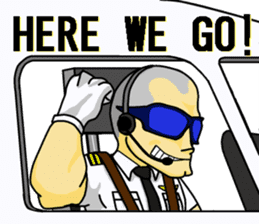 Funny Jet Pilot sticker #8838404