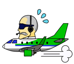 Funny Jet Pilot sticker #8838408