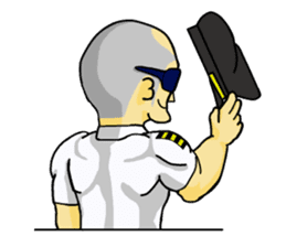 Funny Jet Pilot sticker #8838415