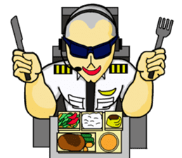 Funny Jet Pilot sticker #8838433