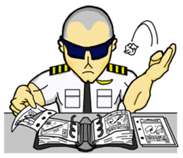 Funny Jet Pilot sticker #8838436