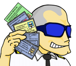 Funny Jet Pilot sticker #8838437