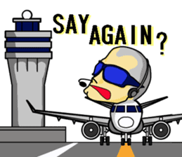 Funny Jet Pilot sticker #8838439