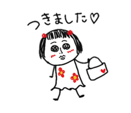 It is a girl in the eyebrows sticker #8838802