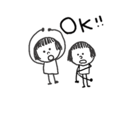 It is a girl in the eyebrows sticker #8838814