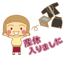 The Sticker for a expectant mother sticker #8839174