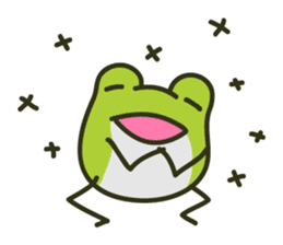 Keko the frog "happy frog" sticker #8839305