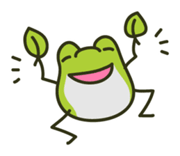 Keko the frog "happy frog" sticker #8839310