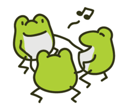 Keko the frog "happy frog" sticker #8839311