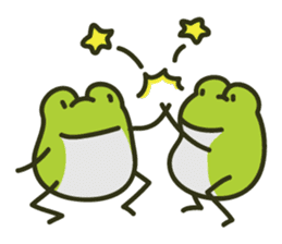 Keko the frog "happy frog" sticker #8839312