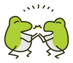 Keko the frog "happy frog" sticker #8839313